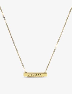 personalised necklace selfridges.